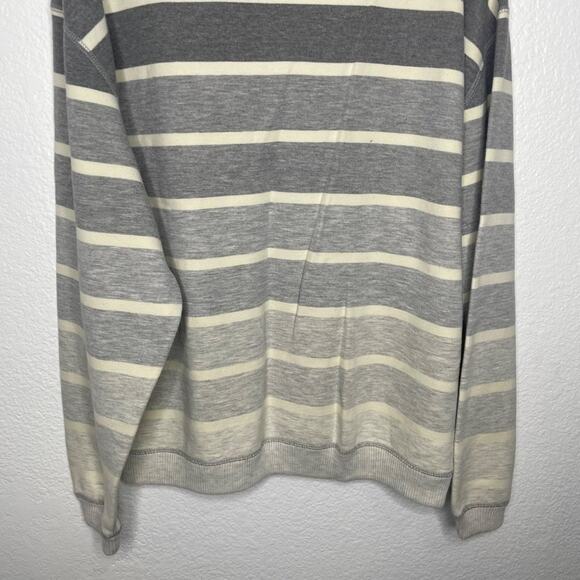 Tommy Bahama Mens Sweatshirt Size L Reversible Half Zip Pullover Striped - Picture 11 of 14